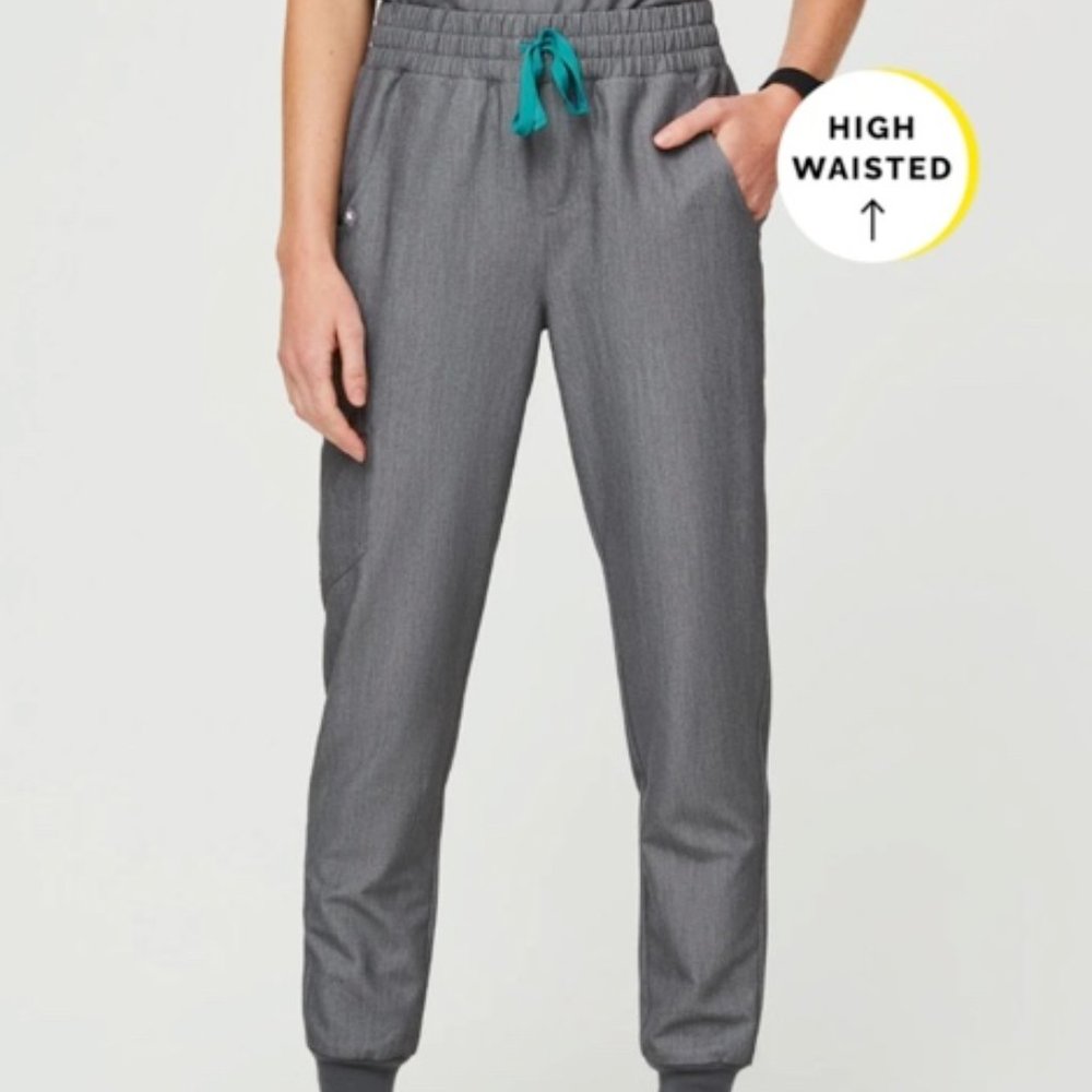 Figs Graphite High-Waisted Zamora Jogger Scrub Pants - Small